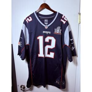 Tom Brady Patriots Super Bowl LI Jersey Nike On Field Adult XXL Mens GOAT
